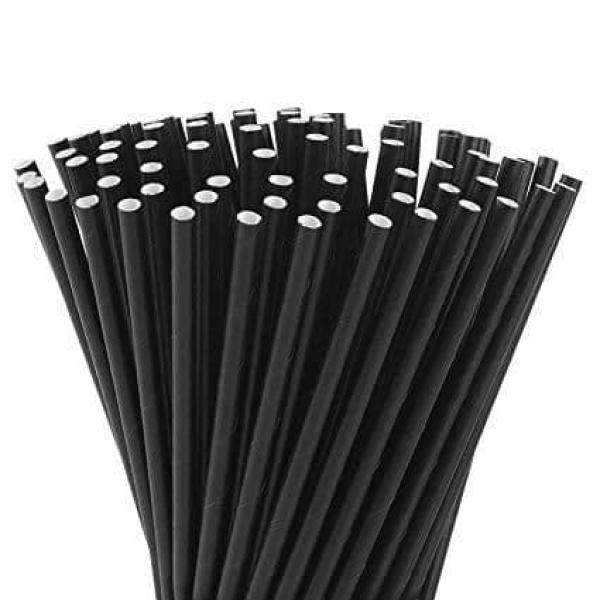 8---Black-Paper-Straws--195mm-x-6mm-